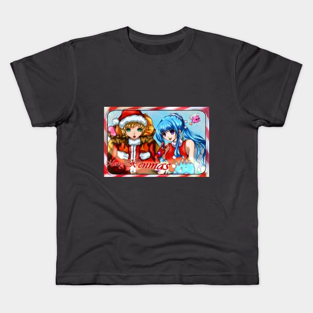 Merry XenMas Kids T-Shirt by LinYue